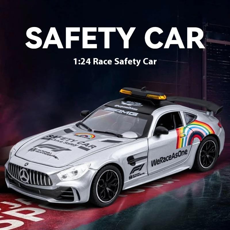 1/24 Автомобиль Benz Safety Battery Amg Battery F1, Тип модели, с фарами, подходит для коллекционирования гоночных автомобилей