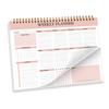Undated Weekly Planner B5 Weekly To Do List Notebook Spiral Binding Desk Organizer with 52 Sheets for School Task Work Schedule