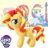 Очаровательная плюшевая кукла-единорог Радуга My Little Pony, мягкая и приятная на ощупь игрушка для девочек