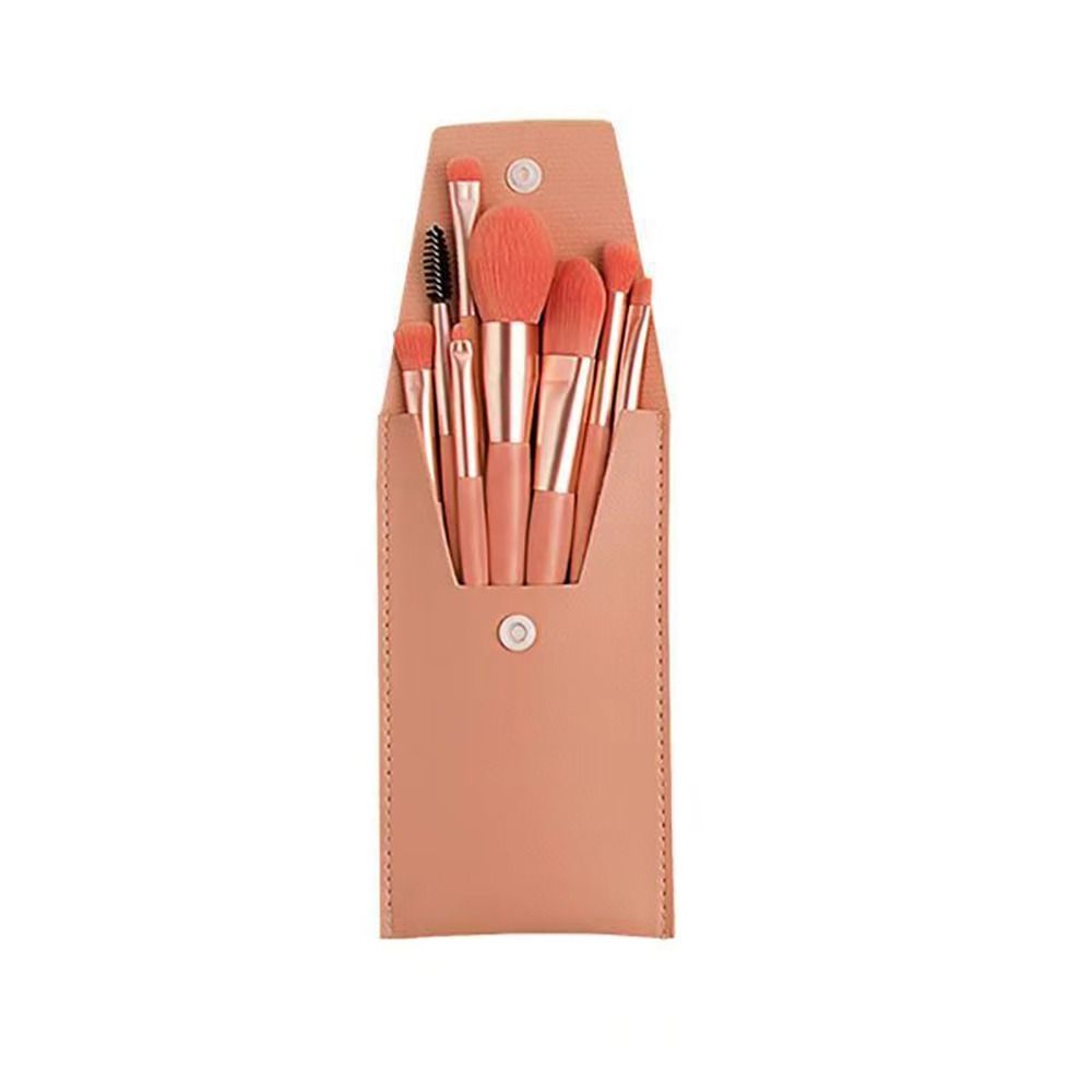 Set of 8 Soft Bristle Makeup Tools Premium Synthetic Foundation Brush Makeup Beginners