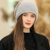 Новая женская зимняя шапка, уличная модная теплая шапка-бини для женщин, повседневная уличная вязаная шапка