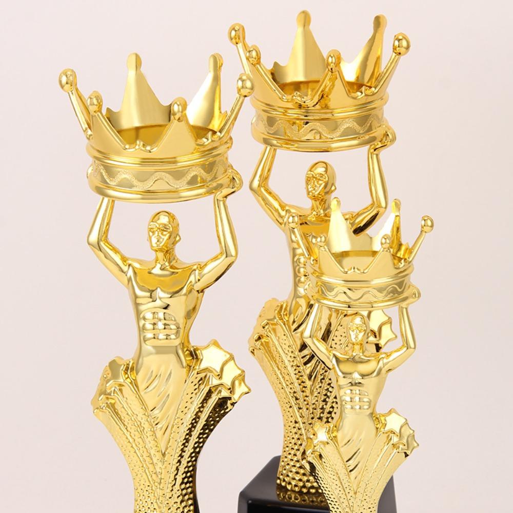 Plastic Award Trophy Golden Small Gold Statue Reward Prize Cup Children's Performances Figurines