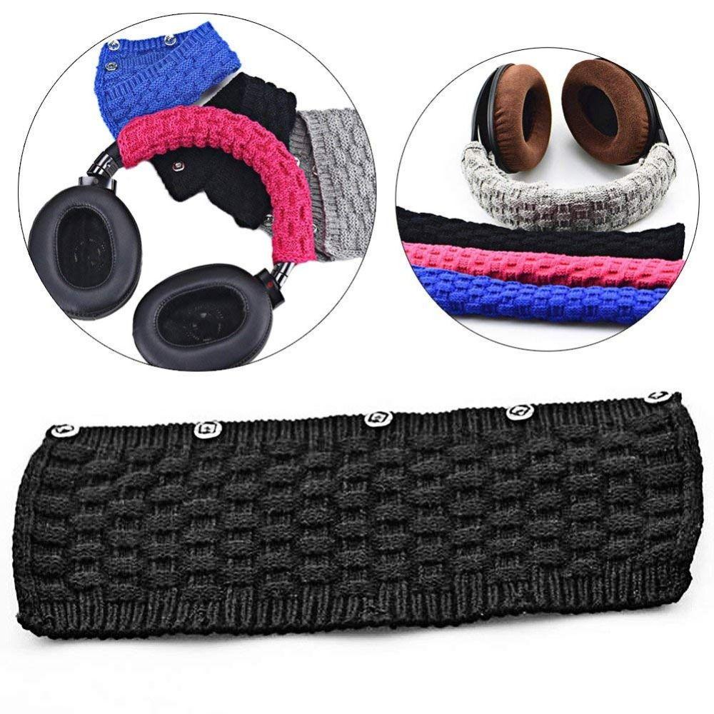 Soft Headband Protector Cover Solid Headset Headband Cover Over-Ear Headphones