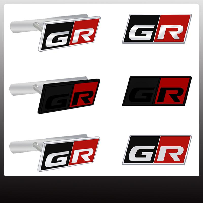 dclky10 GR Sport Car Grille Badge Sticker For Gazoo Racing C-HR RAV4 Mirai Avensis Toyota Logo Metal Trunk Emblem Decoration Accessories
