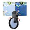 Universal Smartphone Camera Filter Clip with 18 Layer Not Reflective Coating CPL Polarizer for Landscape Portrait