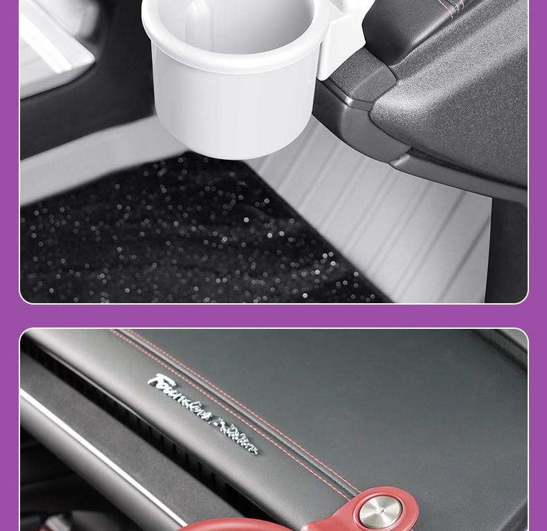 Custom-fit Cup Holders for Xiaomi SU7: Original Color & Multifunctional Car Interior Accessory