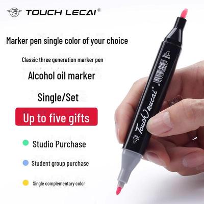 Маркер-ручка Touch на спиртовой основе с маслянистым оттенком - одинарный, выбранный самостоятельно, телесный оттенок, идеально подходит для студентов