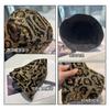 Double-sided Fisherman's Hat Children's Big Head Circumference Versatile Bucket Hat Leopard Print Sequined Washbasin Hat