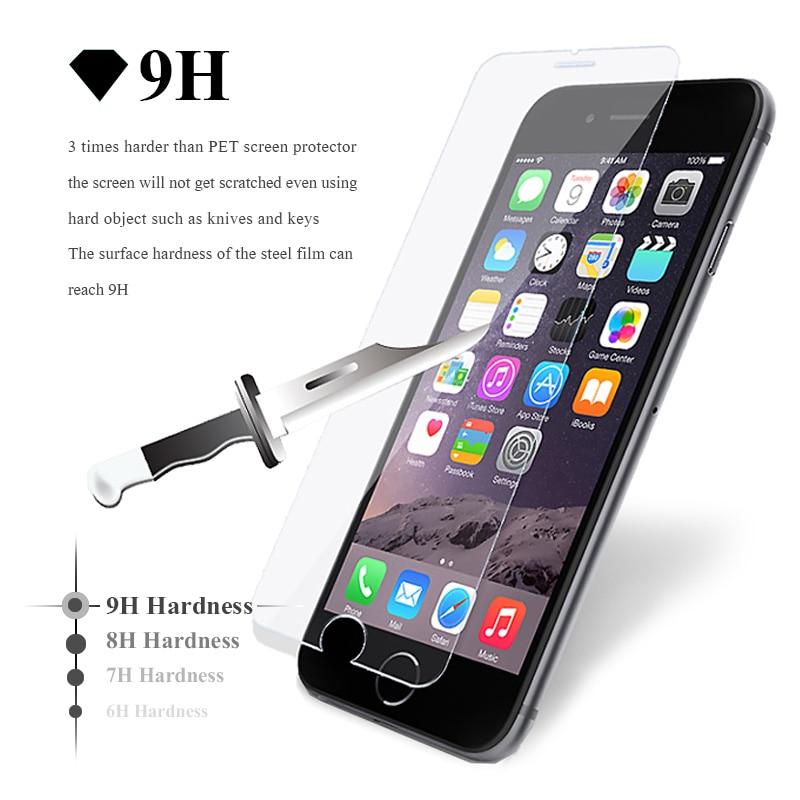 Закаленное стекло 9H для iPhone 11 Pro XS MAX XR X Защитная пленка для экрана на iPhone 7 8 6S 6 Plus 5 5S Стекло
