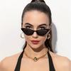 1pc Chic Women's Cat Eye Fashion Glasses Anti-Reflective PC Lenses Durable Plastic Hinges Fashion Accessory for Casual Attire