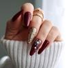 French Fake Nials Long Square and Almond Press on Nails New Nail Tips  DIY