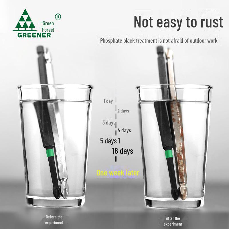 Высокопрочный магнитный набор ручной дрели крестового типа Green Forest с битами для отвертки немецкого производства