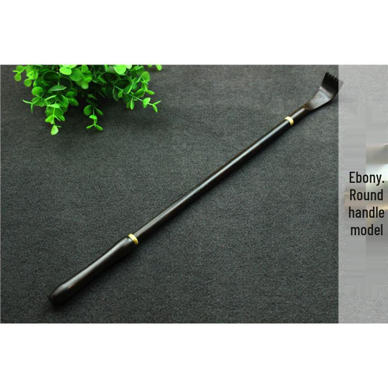 Скребок для спины из черного дерева с нержавеющей сталью - Облегчение зуда всего тела