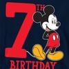 Disney Childrens/Kids Mickey Mouse Shirt 7th Birthday Hoodie