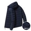 New Autumn and Winter Warm Seamless Light Down Jacket Men's Thin Short Light Hooded Handsome Jacket Tide