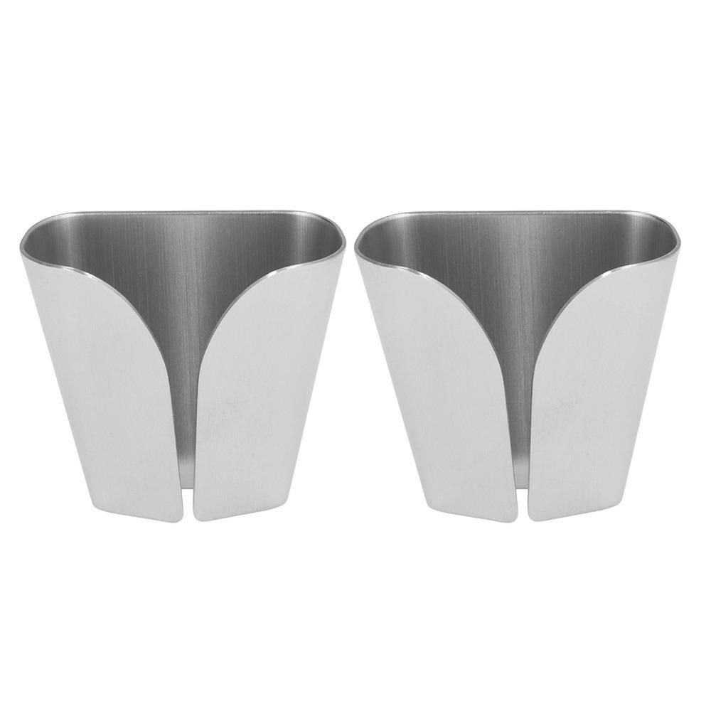 2 PCS Silver Towel Hook Brushed Finish Towel Holder Durable Towel Hook Hanger Over the Door