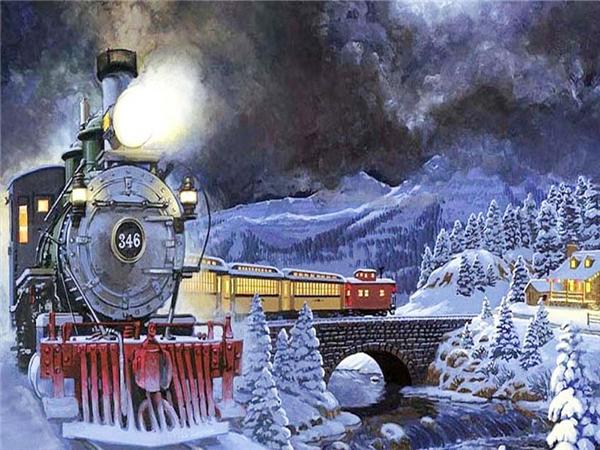 Настенные постеры Алмазная картина Поезд Вышивка крестом Алмазная вышивка Пейзаж Украшение гостиной