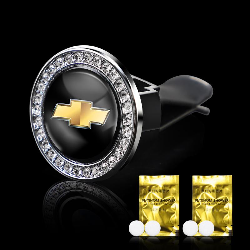 AABHJ1 Car Vent Air Freshener Aromatherapy Solid Perfume Diffuser For Chevrolet Spark Captiva Cruze Malibu Equinox Trax Camaro Blazer