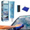 Glass Oil Film Removal Cream With Sponge And Cloth Car Windshield Window Heavy Oil Stain Cleaner For Car Windshields and Windows