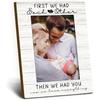 Baby Picture Frame 4x6, Family Wooden Picture Frame, Families Frames, New Baby Gifts, Newborn Babies Gifts, First We Had Each Other Family Decorative