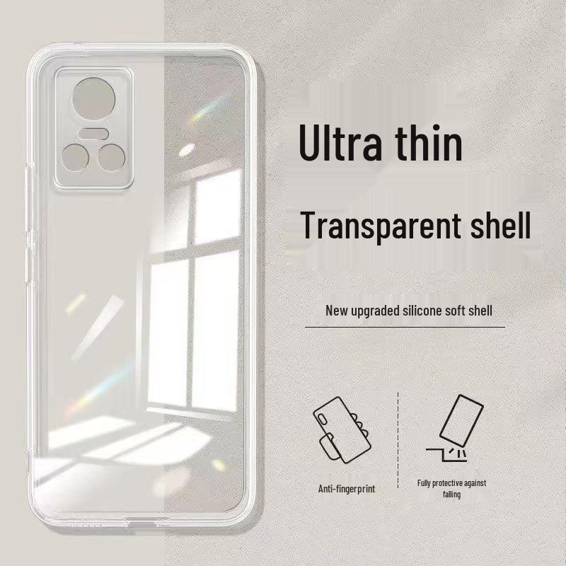 Realme GT Neo 3 Чехол-кубик Рубика однотонный Жидкий чехол - Полное покрытие Защита от падений Мягкий чехол