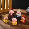 1pc Mini God of Wealth Statue, God of Wealth Ornament, Creative Decorations, TV Cabinet Decoration, Shop Opening, Housewarming Gift
