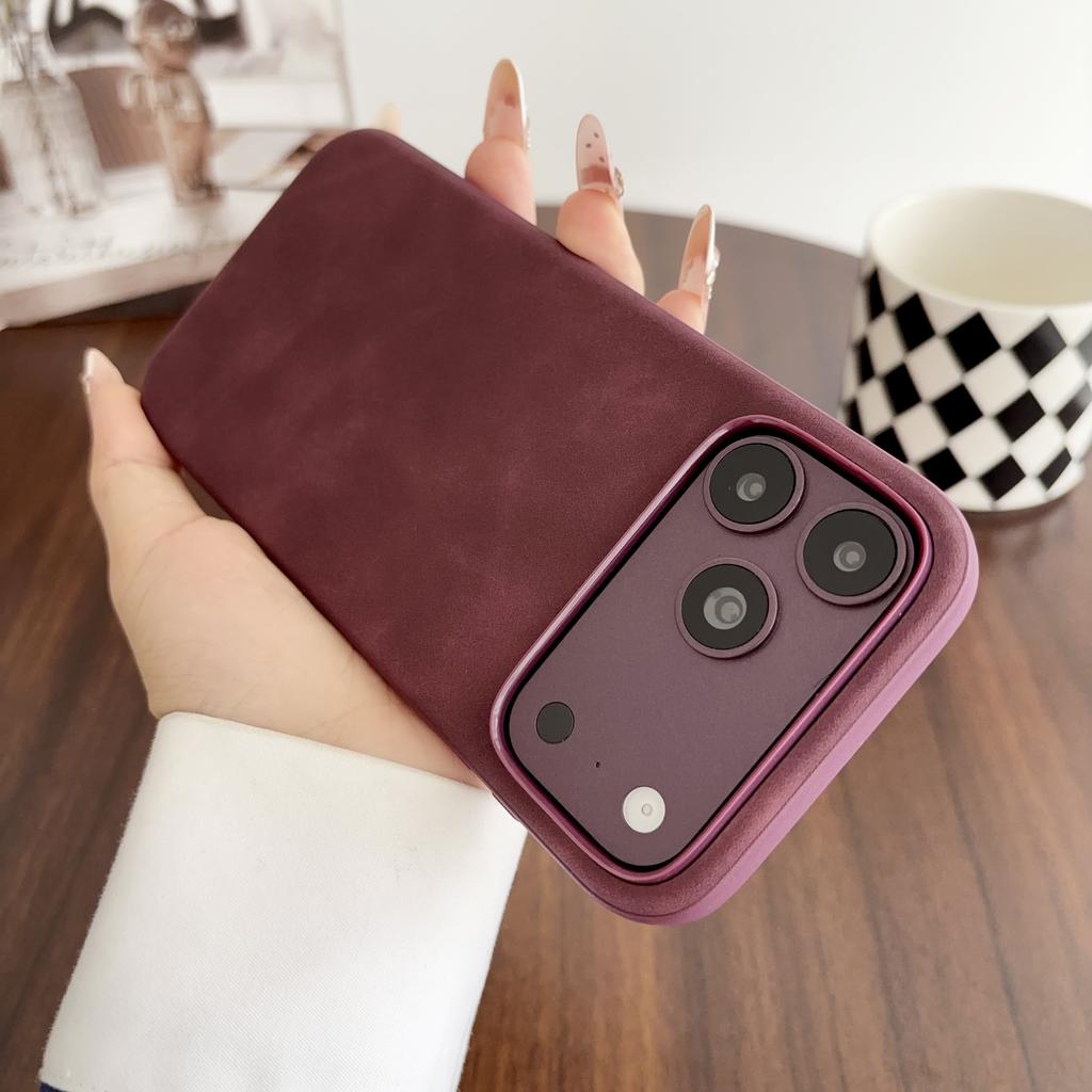 Роскошный чехол для телефона из натуральной кожи ягненка для IPhone 17 Pro Max 16 15 14 13 Pro Max Кожаная задняя крышка Защита от отпечатков пальцев Ударопрочный корпус телефона
