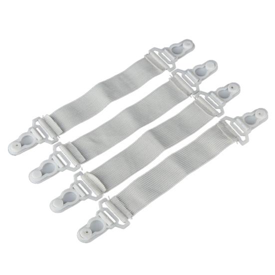 4 Pcs Bed Sheet Mattress Cover Clips Holder Fasteners Antiskid Elastic Band