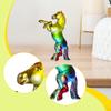 Настольная фигурка лошади Стеклянная скульптура животного Миниатюрная коллекционная Настольное украшение Изготовлено из