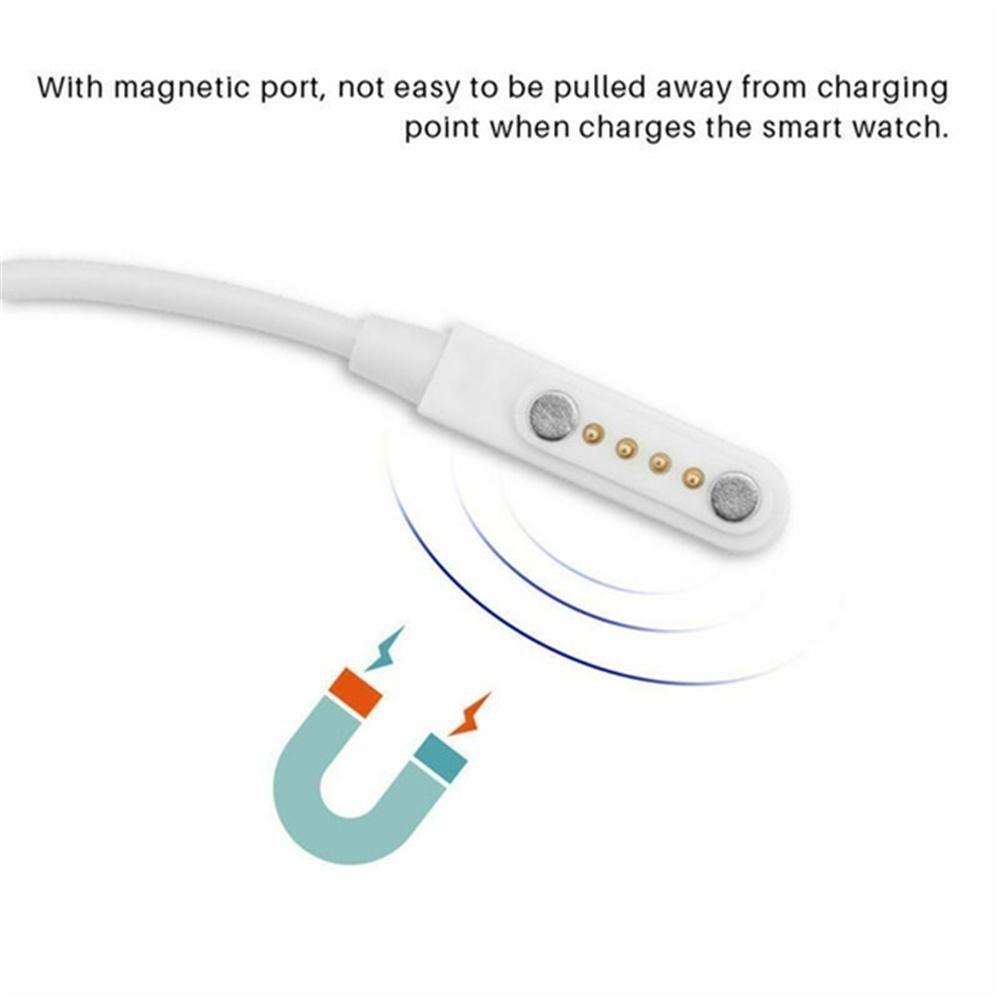 Universal Magnetic Male to 4 Pin 4Pin USB 2.0 Power Cables Charging Cable Smart Watch Charger Cord