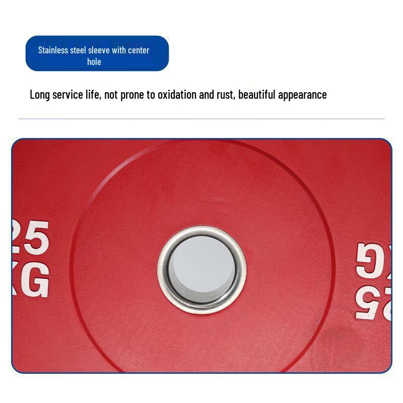 Colored Rubber Barbell Weight Plate