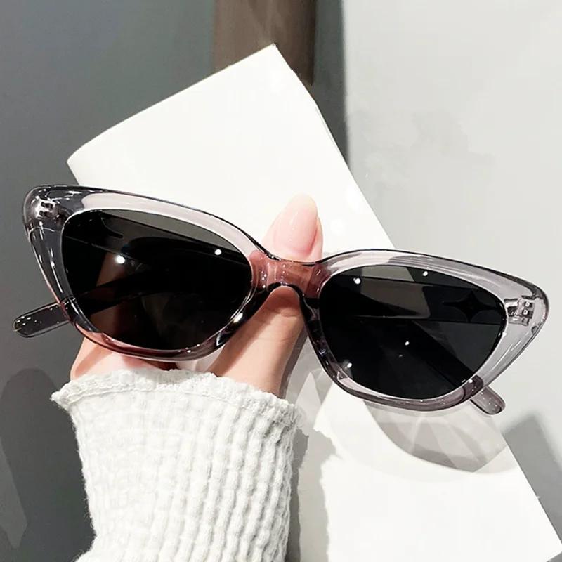 Fashion Sunglasses Woman Brand Designer Vintage Triangular Cat Eye Glasses Outdoors Sunshade Eyewear UV400