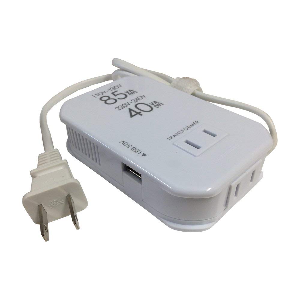 Тонкий трансформатор Kashimura для использования за рубежом с выходным разъемом USB AC110V 130V AC220V 240V 40W Основной блок питания вилка A вилка выходная розетка типа A