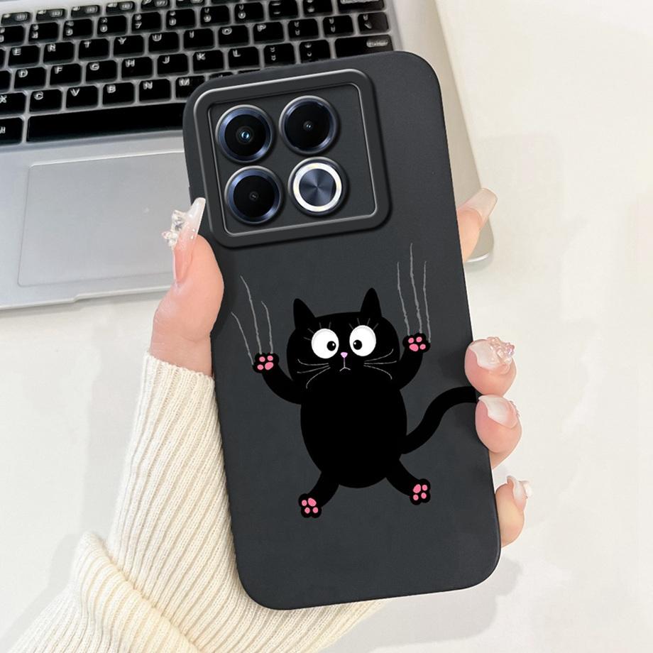 For Infinix Note 40 5G X6852 Phone Case Silicone Soft Back Cover For Infinix Note40 X6851 Bumper Dragon Cat Flower Butterfly Bag
