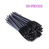 50pcs Disposable Eyelash Brushes Crystal Eye Lash Mascara Wands Glitter Lash Comb Spoolies Micro Makeup Applicators