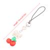 Y2K милый бант вишневый шнурок для телефона милая летняя цепочка для мобильного телефона для девочек корейский бисерный брелок для мобильного телефона
