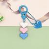 Сложенный брелок для ключей Love Girl Headphone Box Подвеска для рюкзака Аксессуары для ключей Подарок для мобильного телефона Подвеска Love Car Keychain Cute