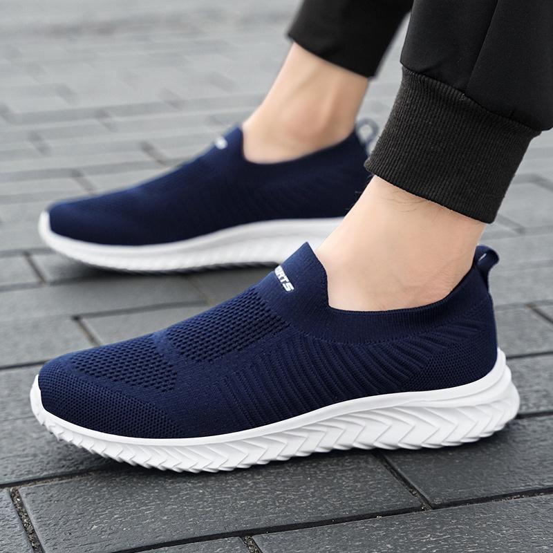 Men Shoes Lightweight Sneakers Men Fashion Running Shoes Breathable Slip On Wear-Resistant Men Sneakers Zapatillas