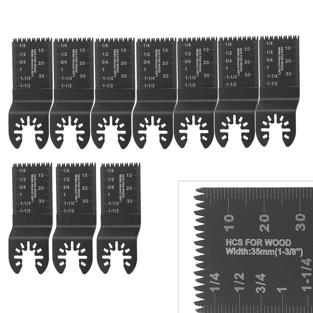 10pcs Oscillating Multi Tool 35mm Saw Blades High Carbon Steel SawbladeCoarse Teeth
