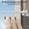 1/2Pcs Retractable Clothes Drying Rack Strong Load-bearing Simple Installation Foldable Hanger Pull-Out Clothes