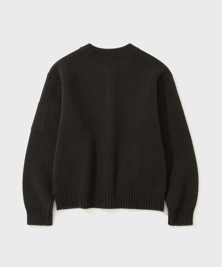 Shirter Chunky Yarn Heavy Cardigan (Dark Brown)