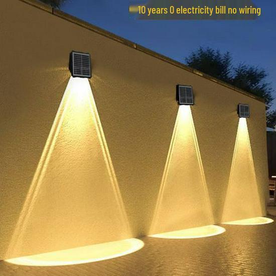 Outdoor Solar Wall Washer Light - Waterproof Spotlight for Gardens, Fences, and Villas
