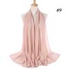 Muslim Hijab Women Lady Plain Bubble Chiffon Scarf Hijab Wrap Shawls Headband