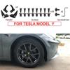 Модель Y из углеродного волокна ABS, автомобильные брызговики для Tesla Model Y 2022, аксессуары, брызговики, крыло, переднее заднее колесо
