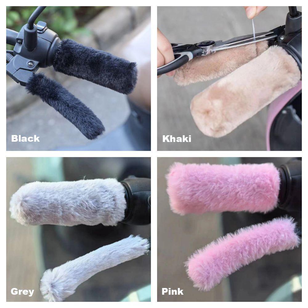 Practical Bicycle Grip Sleeves Hairy Motorcycle Handle Protective Cover Tricycles