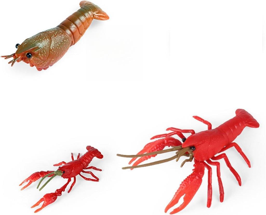 Набор из 4 фигурок раков Nekogamiyama, стадия роста, обитатели озер и рек, миниатюрное украшение, декор интерьера, коллекционная модель, набор для моделирования 2454