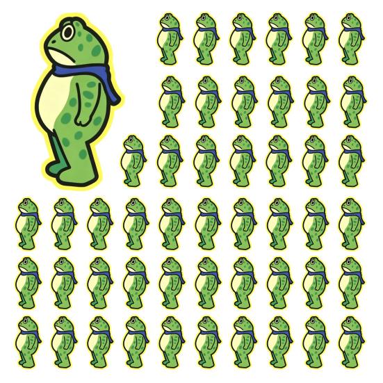 1/5/10/20/50/100Pcs Resist Frog Sticker Waterproof PVC Frog Meme Sticker Cell Phone Laptop Computer Helmet