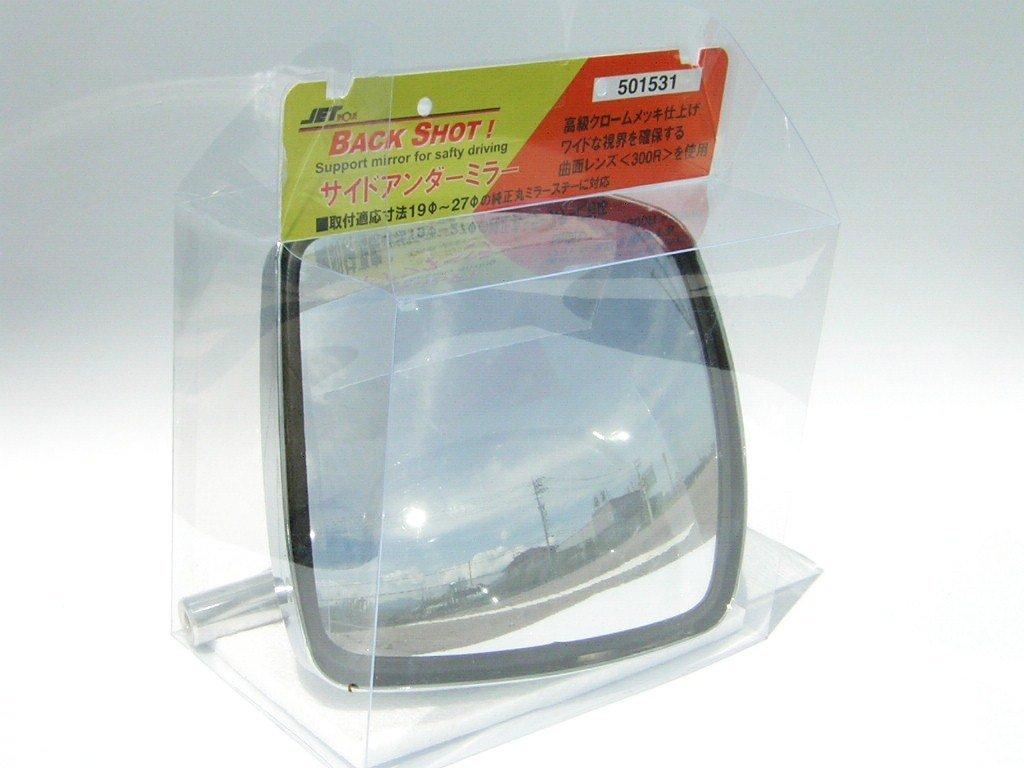 JET INOUE Квадратное боковое зеркало под изогнутой линзой, широкое, для грузовика, боковое, хромированное 501531, зеркало, 300R, зеркало, зеркало, хромированное,