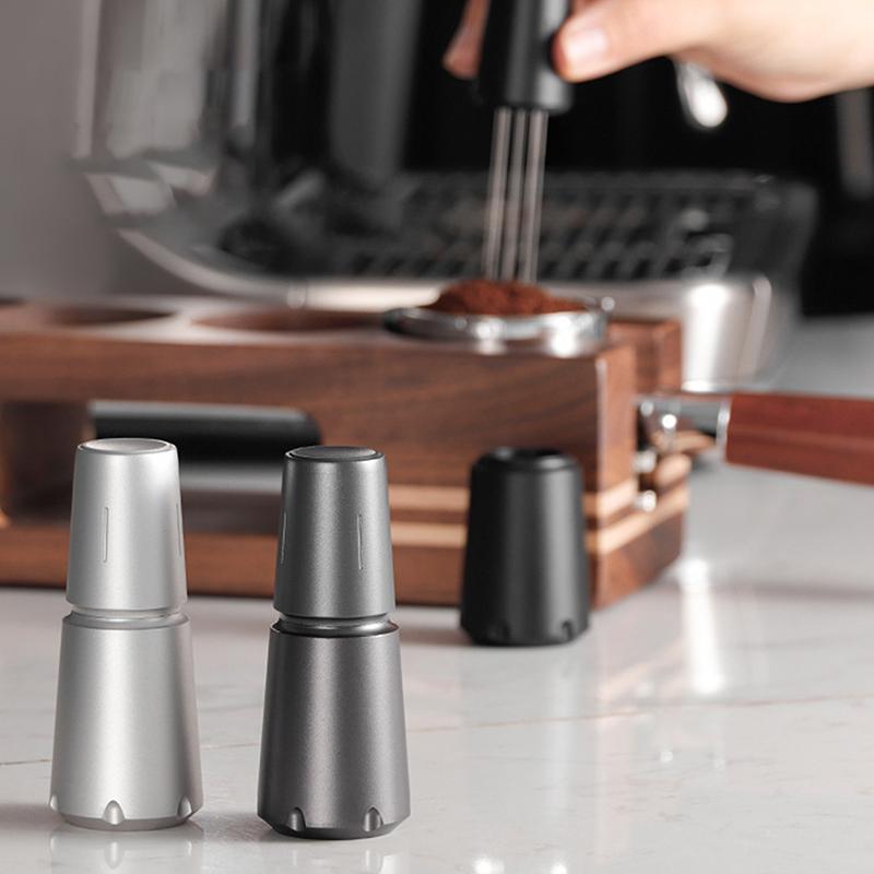 Инструмент для раздачи эспрессо, 8 отверстий, 10 игл, размешиватель для кофе эспрессо для бариста, ручка и подставка из алюминиевого сплава