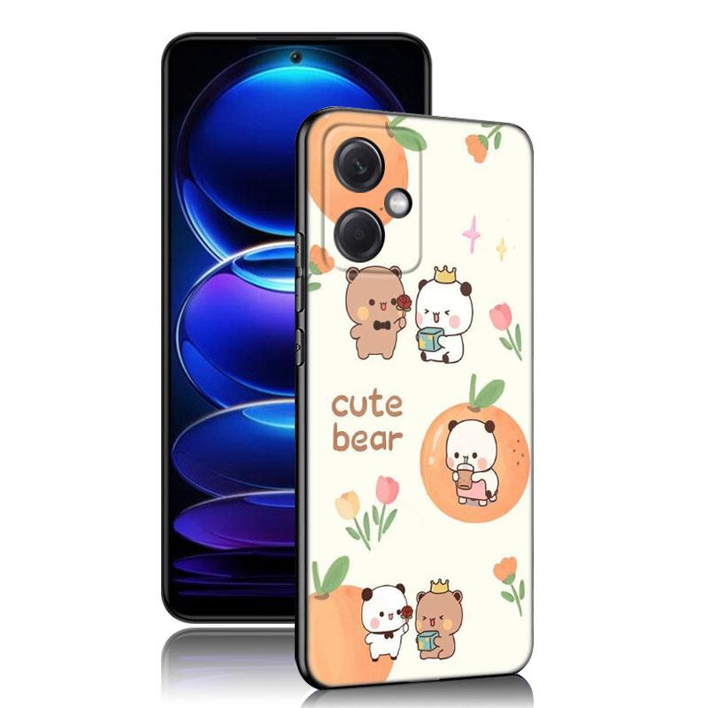 Милый черный силиконовый чехол BuBu DuDu для телефона Xiaomi Redmi Note 10 11 11S 12 13 4G 8 9 11T Pro 5G Plus 8T 9S 10S 12S